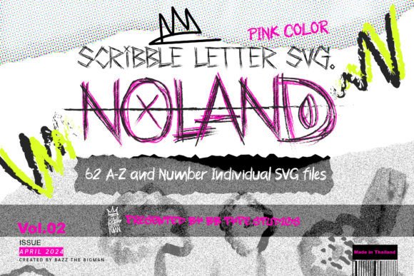 Download Noland Scribble Letter SVG File Vol2 - Letter svg Collection