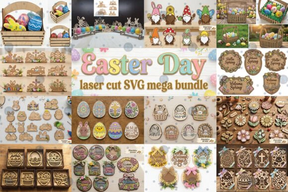 Download Easter Day Laser Cut SVG Mega Bundle - Premium Bundle