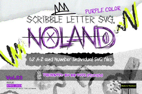 Download Noland Scribble Letter SVG File Vol3 - Letter svg Collection