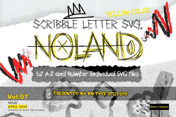 Download Noland Scribble Letter SVG File Vol7 - Letter svg Collection
