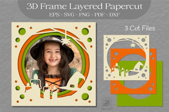 Download Halloween Layered Frame SVG, 3D Frame 10 - 3d frame Collection