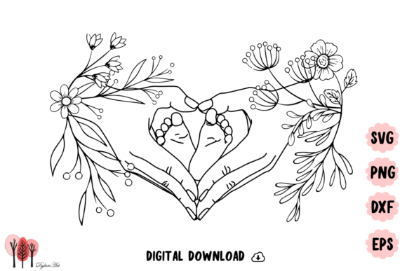 Download Mom and Baby SVG - Mom and baby svg Collection