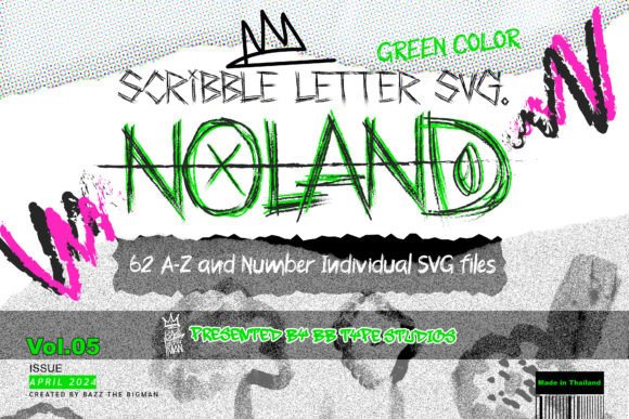 Download Noland Scribble Letter SVG File Vol5 - Letter svg Collection
