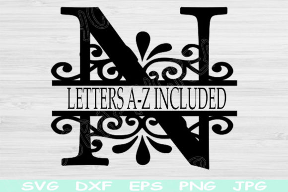 Download Split Monogram Alphabet Letter Svg Files - Letter svg Collection