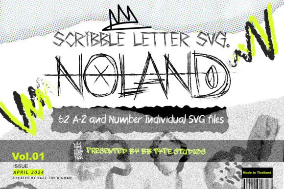 Download Noland Scribble Letter SVG File Vol1 - Letter svg Collection