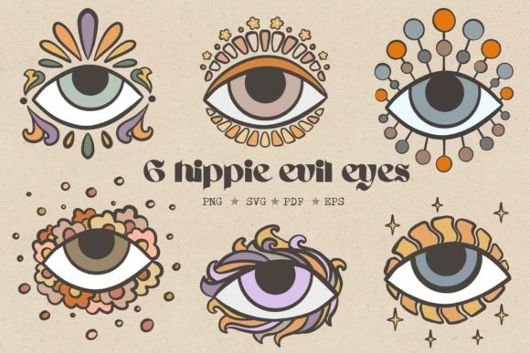 Download Retro Evil Eye Svg Hippie Trippy Eyes - Eye svg Collection