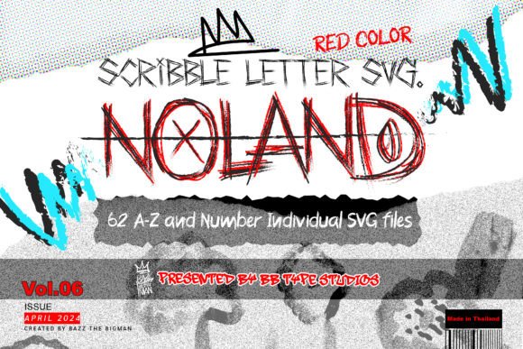 Download Noland Scribble Letter SVG File Vol6 - Letter svg Collection