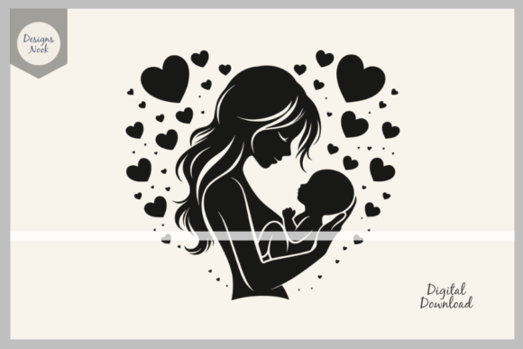 Download Mom and Baby SVG, Mother and Child SVG - Mom and baby svg Collection