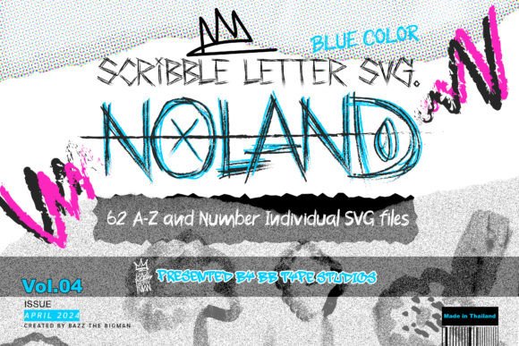 Download Noland Scribble Letter SVG File Vol4 - Letter svg Collection