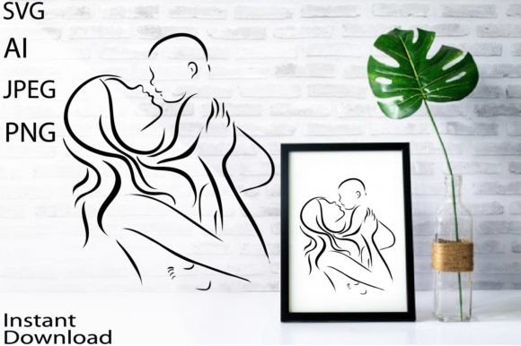 Download Mom and Baby Svg/Png/Jpg/Ai/Mom and I - Mom and baby svg Collection