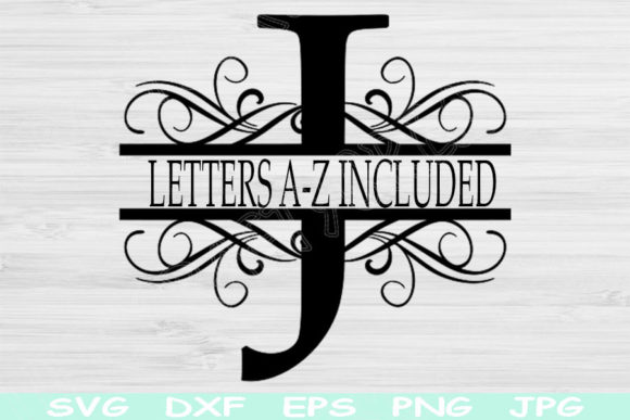 Download Split Monogram Letter Svg File Cricut - Letter svg Collection