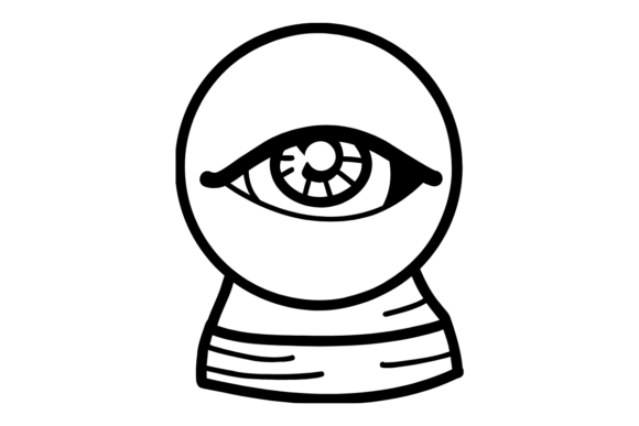 Download Crystal Ball with Evil Eye SVG - Eye svg Collection