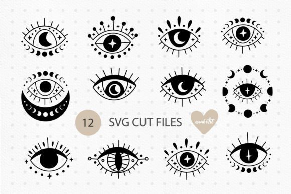 Download Evil Eye SVG Bundle, Mystical Third Eyes - Premium Resources