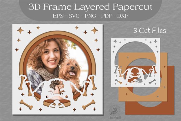 Download Dog 3D Frame Layered SVG 8 - 3d frame Collection