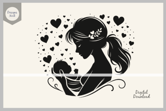 Download Mom and Baby SVG, Mother and Child SVG - Mom and baby svg Collection